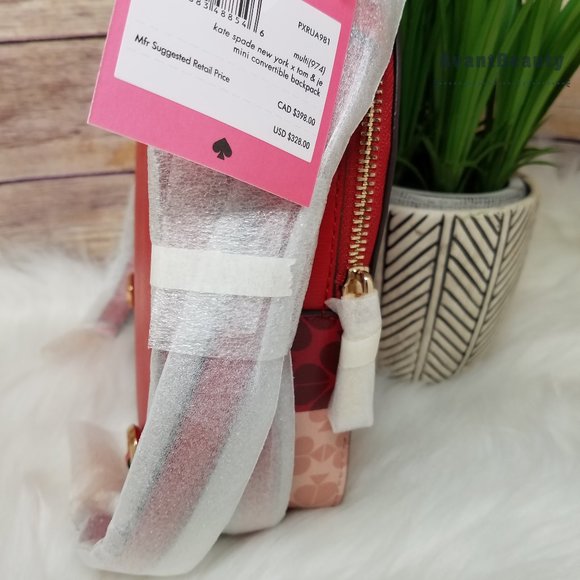 Kate Spade X Tom & Jerry Mini Convertible Backpack - Picture 9 of 10